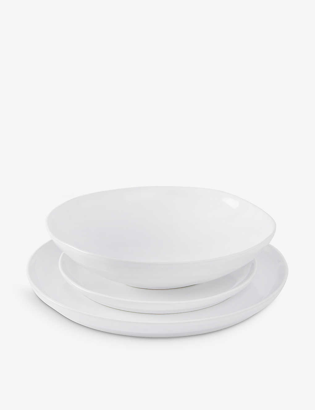 THE WHITE COMPANY |gx 12s[X fBi[Zbg Portobello 12-piece dinner set WHITE