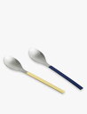 HAY Mvs 角ハンドル ステンレス製 サービングスプーン 2本セット Mvs square-handle stainless-steel serving s...