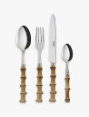 SABRE 竹柄ステンレスカトラリー4点セット Bamboo-handle 4-pieces stainless-steel cutlery Bamboo%20...