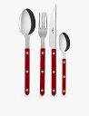 SABRE Bistrot ステンレスカトラリー 24 点セット Bistrot 24-pieces stainless-steel cutlery set B...