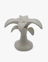 LES OTTOMANS ヤシの木セラミックキャンドルスティックホルダー 20cm Palm tree ceramic candle stick holder ...