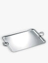 CHRISTOFLE Vertigo ダブルハンドル銀メッキトレイ 53cm x 42cm Vertigo double-handle silver-plate...