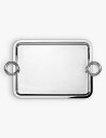 CHRISTOFLE Vertigo ツーハンドル銀メッキトレイ 43cm x 31cm Vertigo two-handle silver-plated tr...