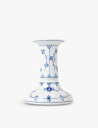 ROYAL COPENHAGEN ブルーフルーテッド プレーン磁器キャンドルホルダー 11.5cm Blue Fluted Plain porcelain ca...