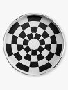 LOBJET ダミエ モノクローム セラミック プラッター 42cm Damier monochrome ceramic platter 42cm