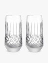WATERFORD リズモア アーカス ハイボール クリスタル グラス 2 個セット Lismore Arcus Hiball crystal glasses ...