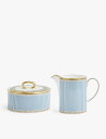 WEDGWOOD ヘリア ボーンチャイナ シュガーボウルとクリーマー 2個セット Helia bone china sugar bowl and creamer...