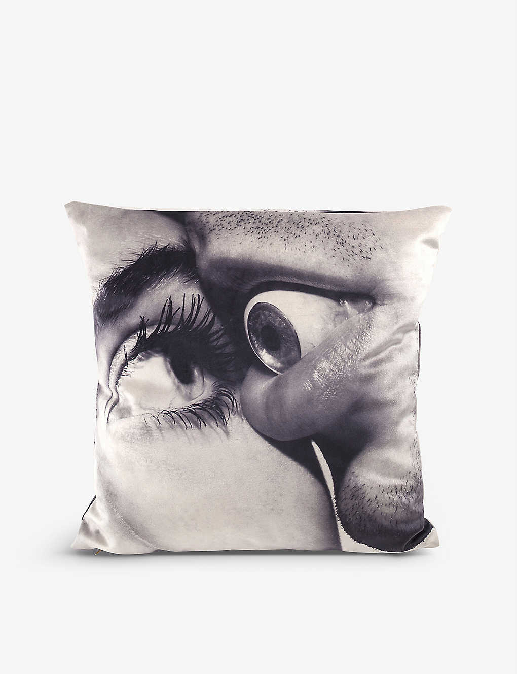 SELETTI セレッティはトイレットペーパーを着用 目と口の織りクッション 50cm x 50cm Seletti wears TOILETPAPER Eye & Mouth woven cushion 50cm x 50cm