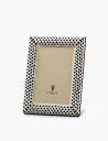 LOBJET 三つ編みプラチナメッキフォトフレーム 12cm×17cm Braid platinum-plated photo frame 12cm x 17c...