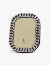 LOBJET Cuban Link プラチナメッキガラスフォトフレーム 7 インチ x 5 インチ Cuban Link platinum-plated gla...