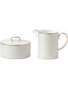 WEDGWOOD ジオ ゴールド シュガーボウルとクリームジャグ 2個セット Gio Gold sugar bowl and cream jug set of ...
