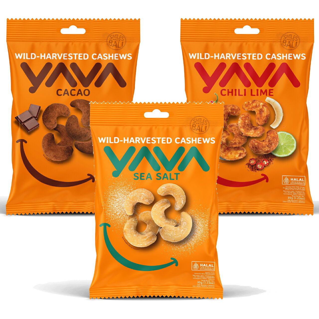 バリ島 カシューナッツ オーガニック シーソルト YAVA EAST BALI CASHEWS 輸入菓子 美味しい 輸入食品 カカオ チリライム おすすめ 無添加 ヘルシー インドネシア バリ お土産 カシュー 味付き カシュナッツ つまみ スナック お菓子 おつまみ おいしい ギフト