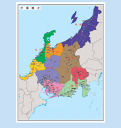 セレクト日本地方別地図−行政図（ロールシート）
