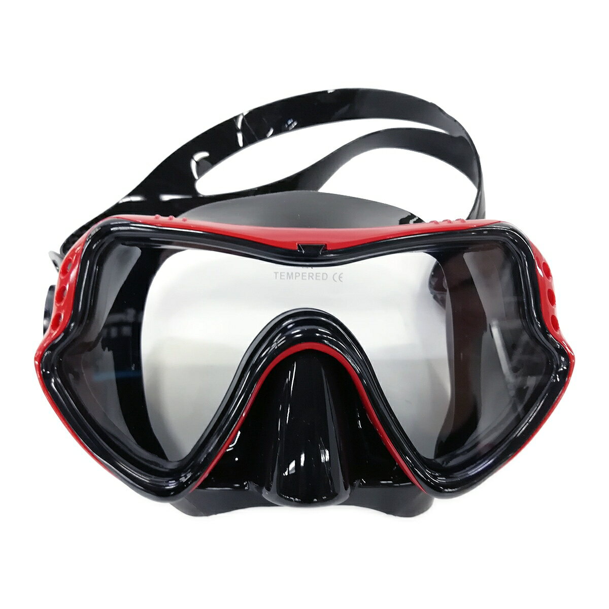 シュノーケル ゴーグル シュノーケリング スノーケル 曇り止め 水中メガネ ダイビングマスク 潜水メガネ スイミングゴーグル シリコーン製 マスク 強化ガラス スキンダイビング スキューバ ダイビング 素潜り 潜水眼鏡 フィット感 男女兼用 旅行 海 海水浴 赤