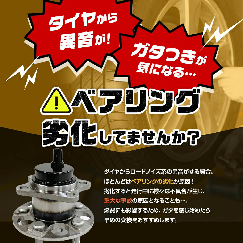 リアリヤハブベアリング2個左右setトヨタプリウス30系ZVW30ZVW3542450-47040