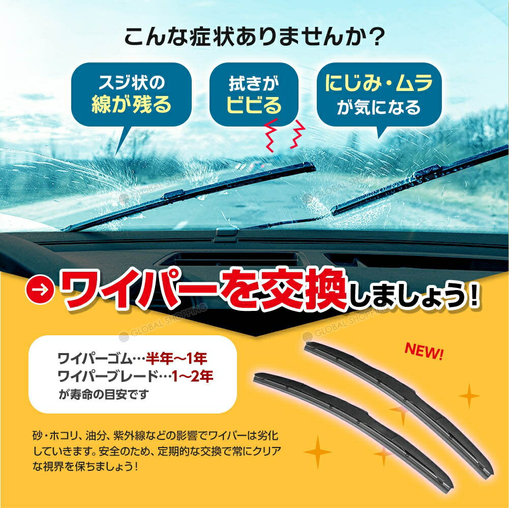 エアロワイパー ブレード 日産 ブルーバードシルフィー TG10 高品質 グラファイト加工 2本set 550mm+400mm