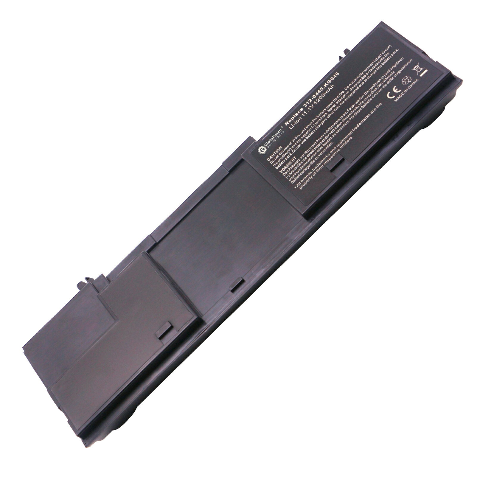 Globalsmart 新品 DELL Latitude D420 互換バッテリー【5200mAh 11.1V】対応用 1年保証 高性能 PSE認証 互換バッテリパック XDS