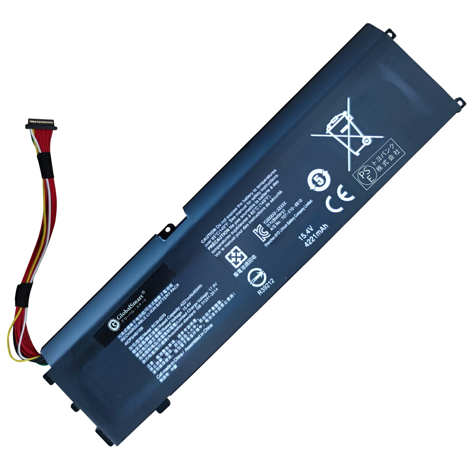 Globalsmart  RZ09-03006E92 ߴХåƥ꡼4221mAh 15.4Vб 1ǯݾ ǽ PSEǧ ߴХåƥѥå XDS