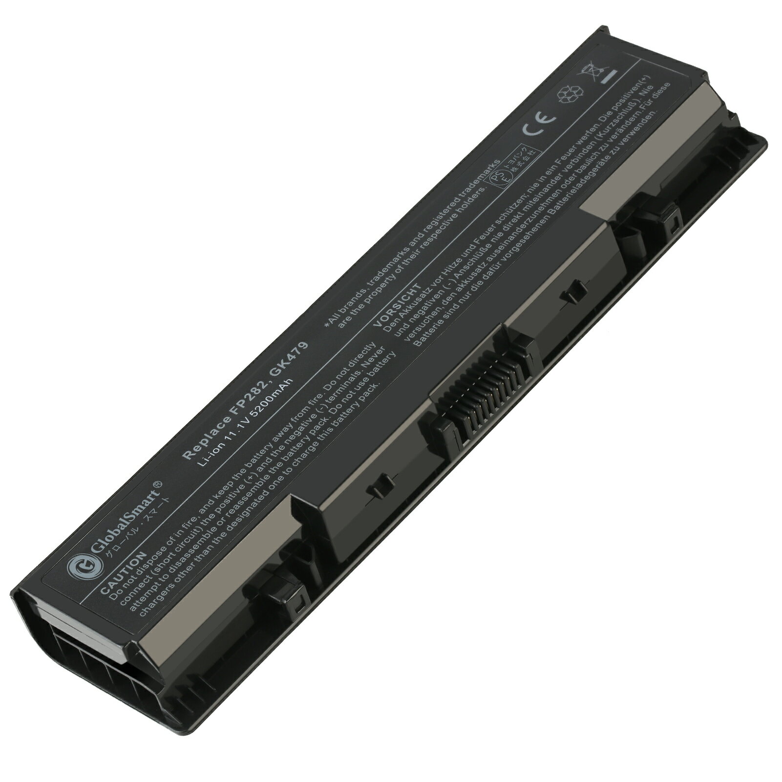 Globalsmart 新品 DELL 312-0520 互換バッテリー【5200mAh 11.1V】対応用 1年保証 高性能 PSE認証 互換バッテリパック XDV