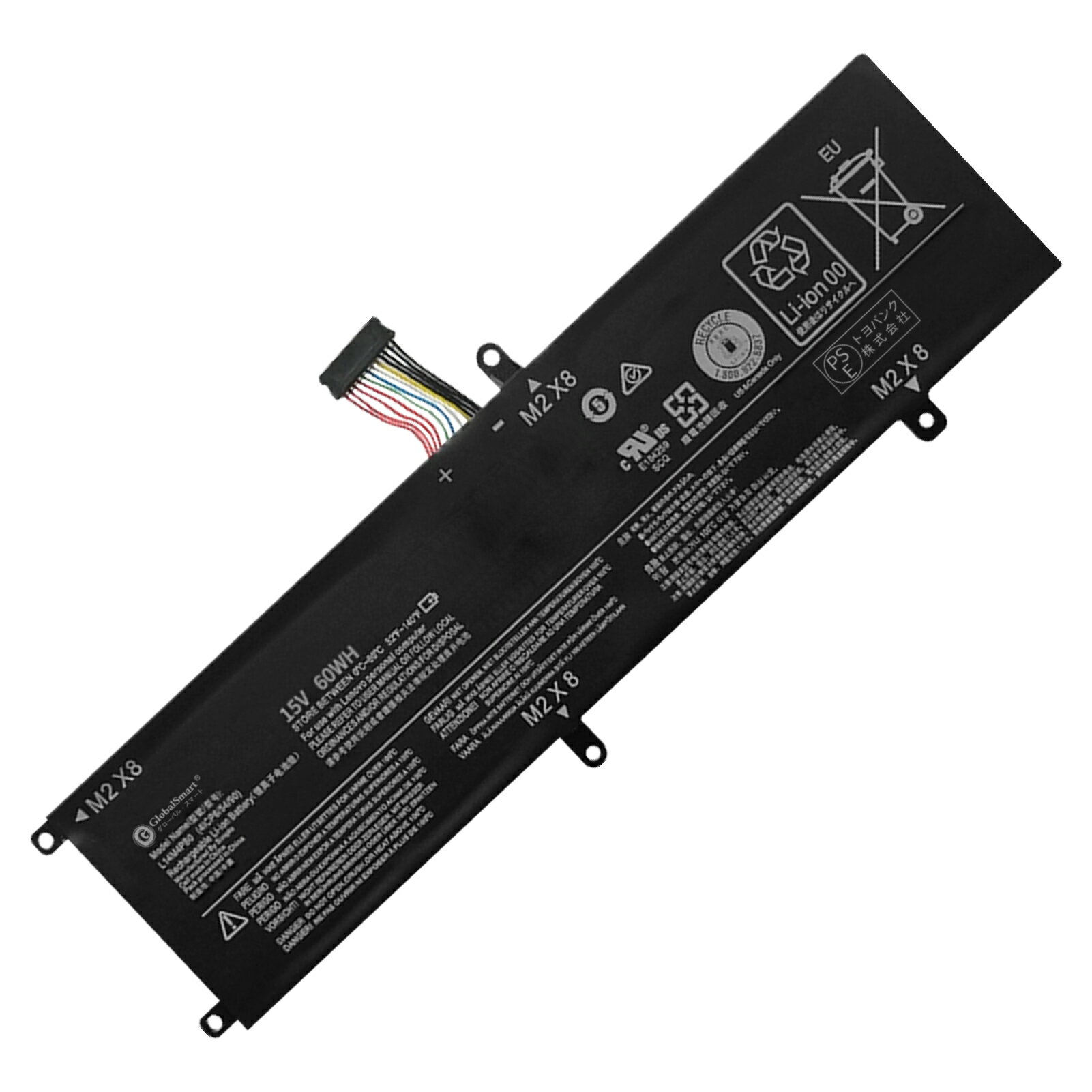 Globalsmart 新品 ASUS Saver 15-ISK (i5 Extreme) 互換バッテリー【60Wh 15V】対応用 1年保証 高性能 PSE認証 互換バッテリパック XDY