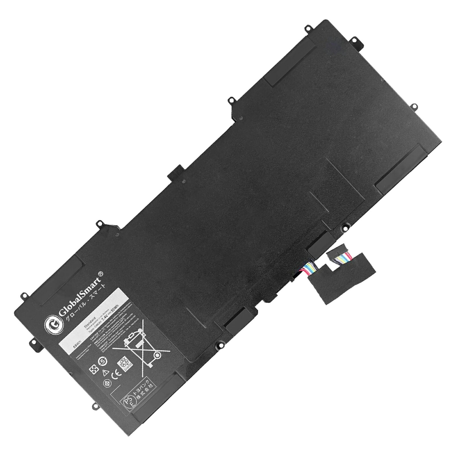 Globalsmart 新品 DELL 3H76R 互換バッテリー【55Wh 7.4V】対応用 1年保証 高性能 PSE認証 互換バッテリパック XDY