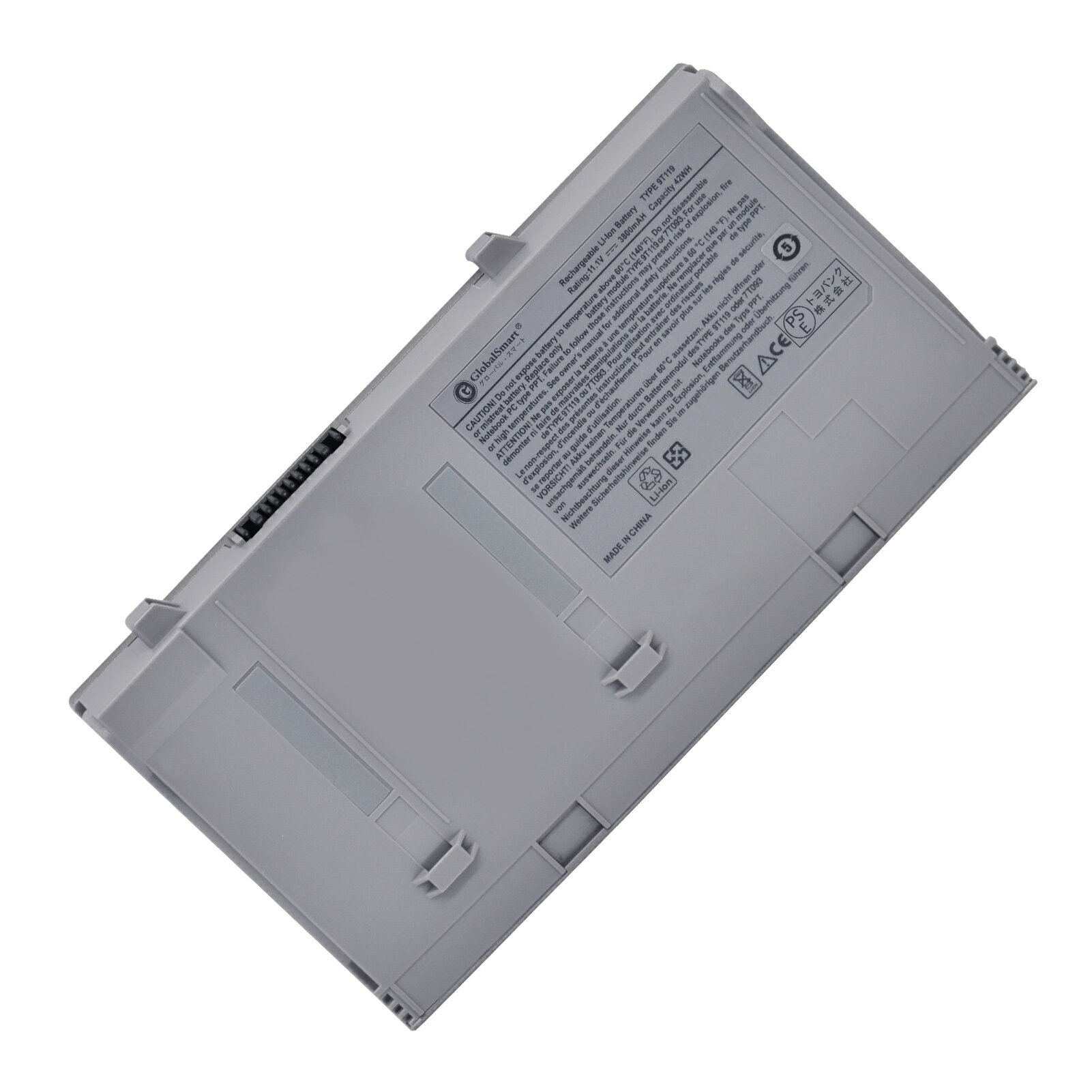 Globalsmart 新品 Dell Latitude D400 Series 互換バッテリー【3800mAh 11.1V】対応用 1年保証 高性能 PSE認証 互換バッテリパック XDY