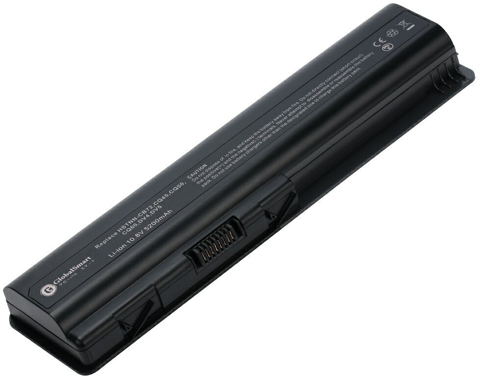 【新品 1年保証】Pavilion DV6-2100 【大容量 5200mAh 10.8V】 ブラック 対応用 高性能 ノートパソコン462890-151 462889-421 HSTNN-CB72 HSTNN-CB72 互換 バッテリー GlobalSmart 【日本国内…