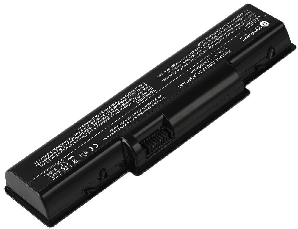 【新品】ACER Aspire 5740 【5200mAh 11.1V】高性能 ノートパソコン PC互換バッテリー PSE認証済み PSEマーク付 【GlobalSmart】 【送料無料】