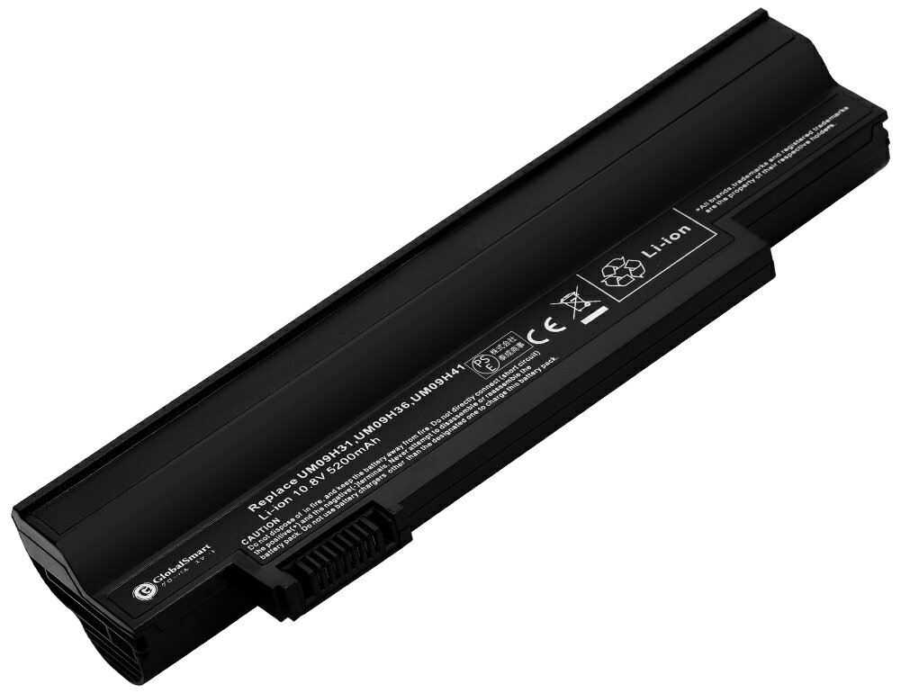 【新品】ACER Aspire One AO533 【5200mAh・10.8V】高性能 ノートパソコン PC互換バッテリー PSE認証済み PSEマーク付 【GlobalSmart】 【送料無料】