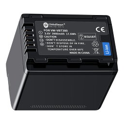 Globalsmart 新品 Panasonic HC-V480M カメラ互換 WKW バッテリー【3900mAh 3.6V】 オリジナル充電器対応 互換対応機種カメラ 交換可能バッテリーバッテリー 充電池 高品質セル搭載【日本国内倉庫発送】【送料無料】