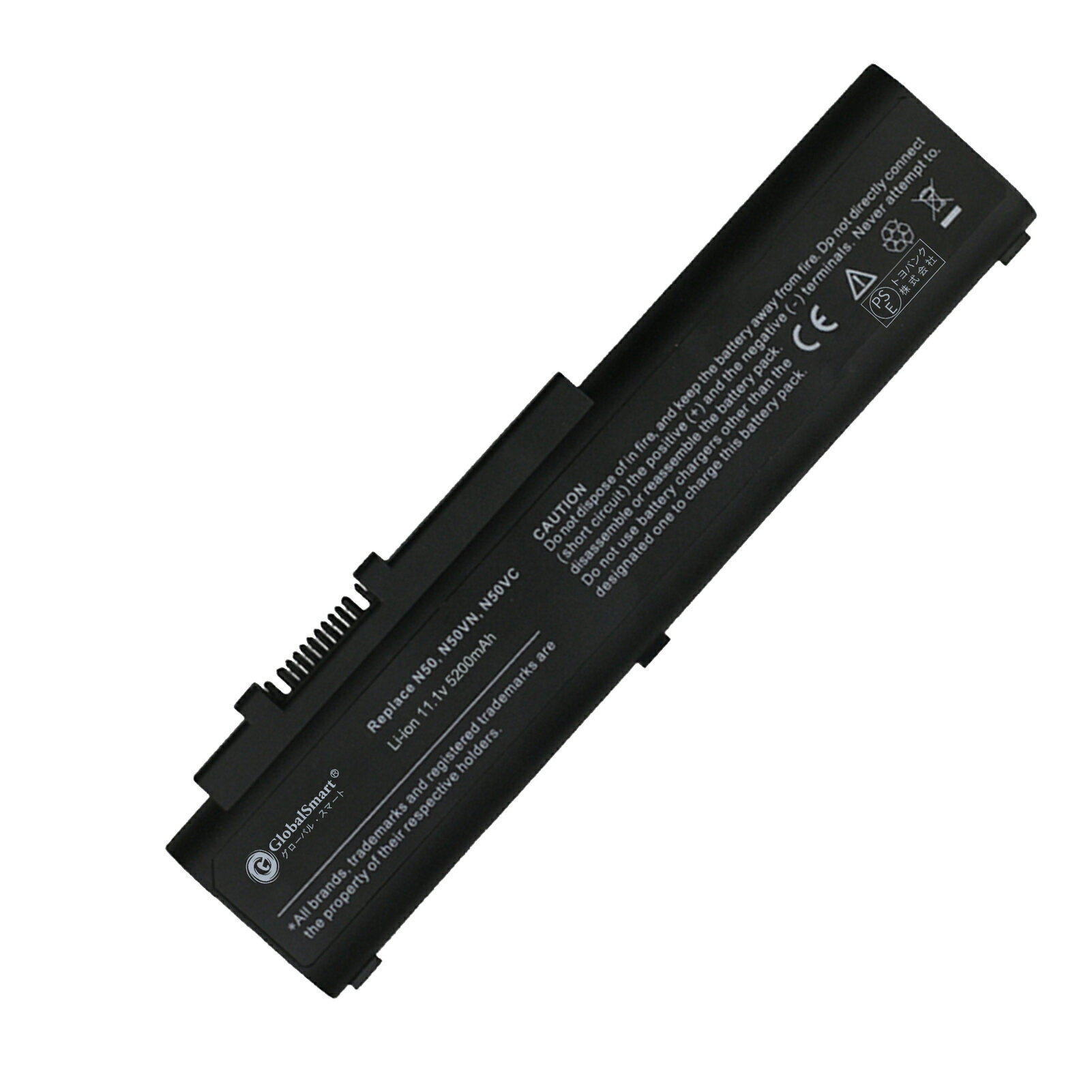 Globalsmart 新品 ASUS N50A Series 大容量互換バッテリパック【5200mAh 11.1V】対応用 1年保証 高性能..