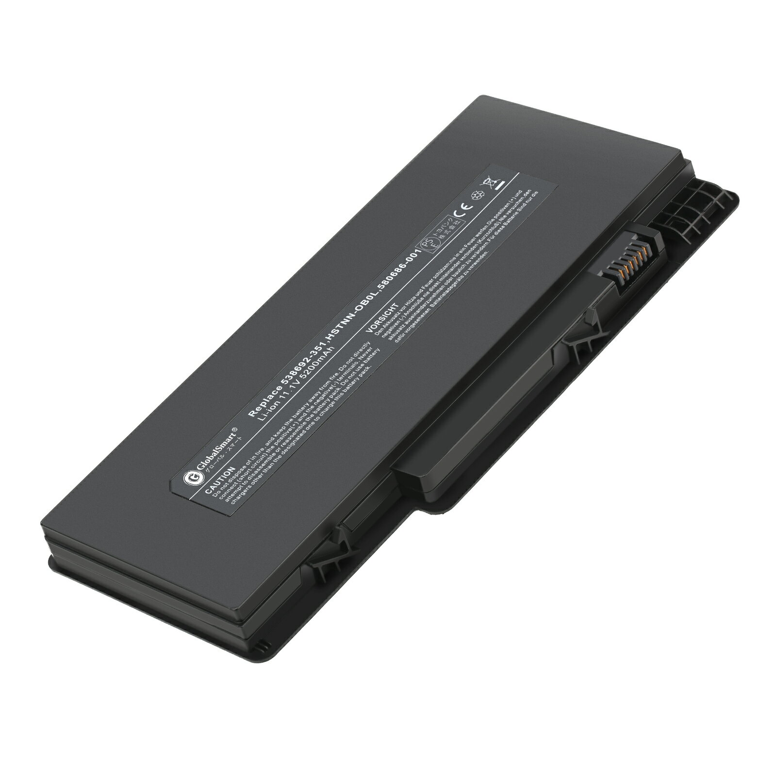 Globalsmart 新品 HP Pavilion DV4-3000 大容量互換バッテリパック【5200mAh 11.1V】対応用 1年保証 高性能 PSE認証 互換バッテリー