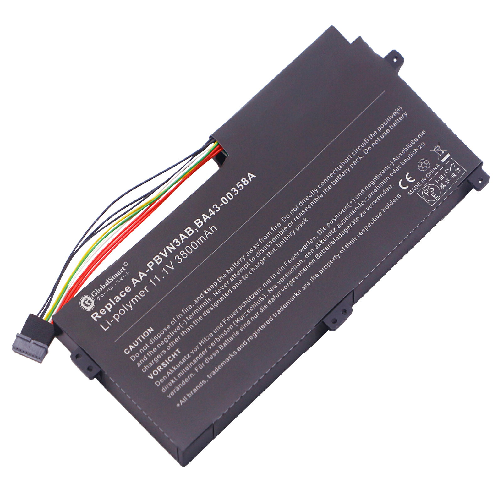 Globalsmart 新品 Samsung ATIV Book 5 510R5E 大容量互換バッテリパック【3800mAh 11.1V】対応用 1年保証 高性能 PSE認証 互換バッテリー 1