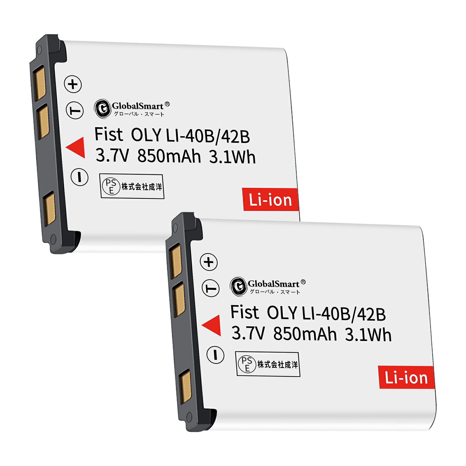 ●ブランド： OLYMPUS ●個数： 2 ●電圧： 3.7V ●容量： 850mAh ●種類： Li-ion リチウムイオンバッテリー ●対応機種： ◆CASIO対応 カシオ対応 NP-80、NP-82 ◆FUJIFILM対応 NP-45...