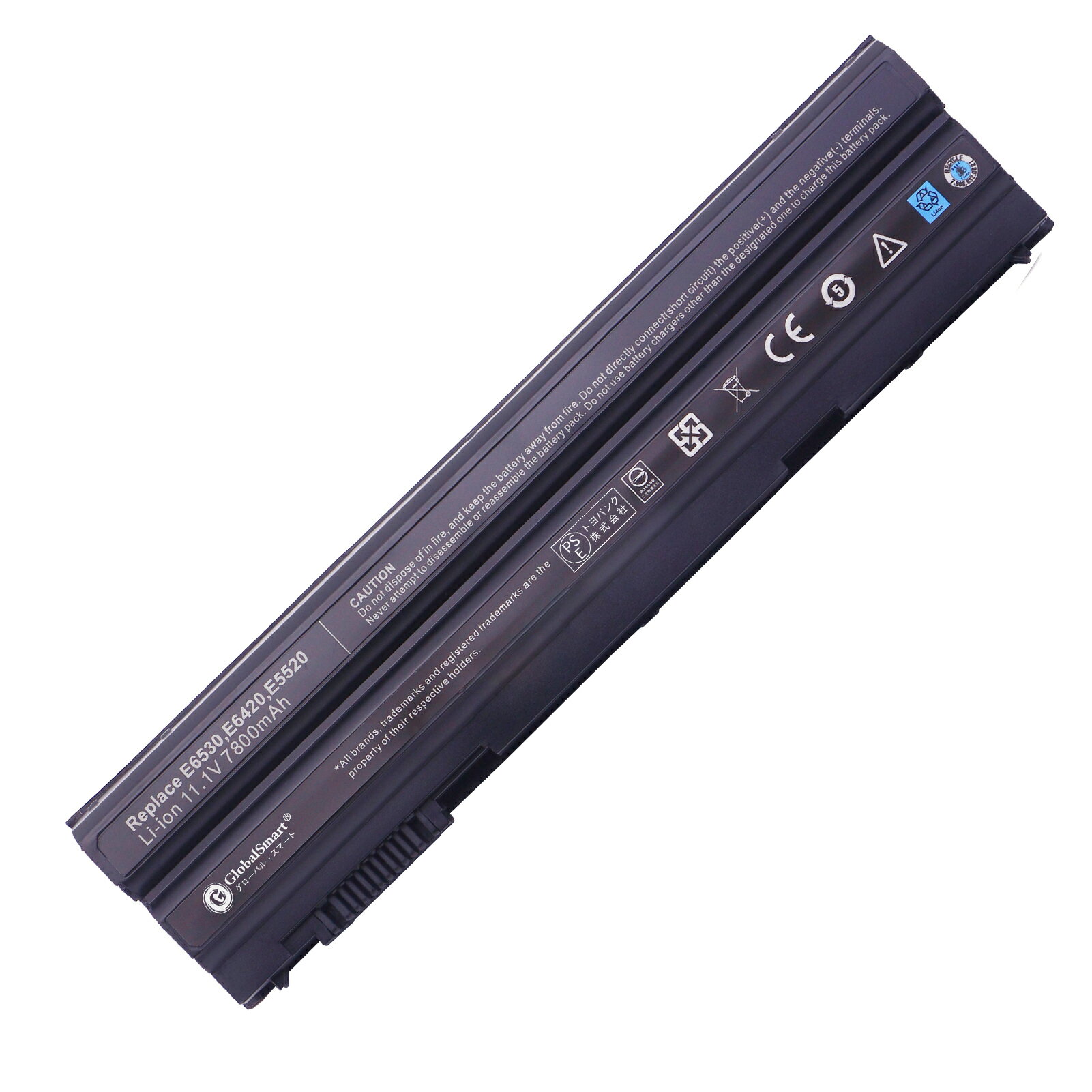 【新品・1年保証】DELL デル Latitude E5420 E5520 E5430 E5530 対応用 ブラック 【7800mAh・11.1V】高性能 互換バッテリー【GlobalSmart】【PSE認証済み】【日本国内倉庫発送】【送料無料】