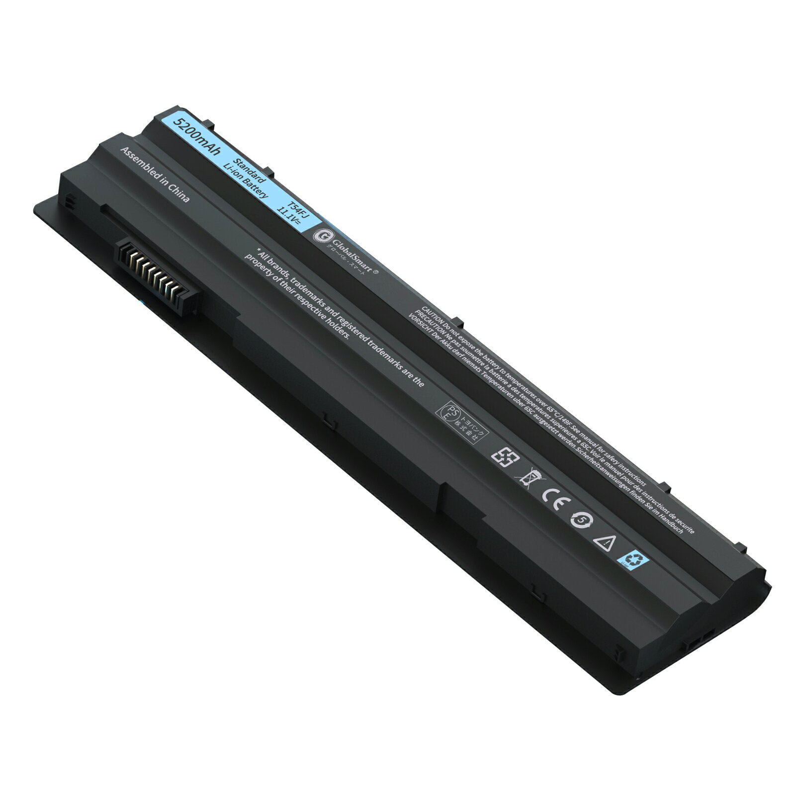 【増量】【5200mAh 11.1V】【PSEマーク付】デル 新品 DELL Latitude E5420 E5430 E5520 E5530 E6120 E6420 E6430 E6520 E6530 Vostro 3460 3560 ATG XT3 KJ321 M5Y0X NHXVW PRRRF T54FJGlobalSmart 高性能 互換バッテリー