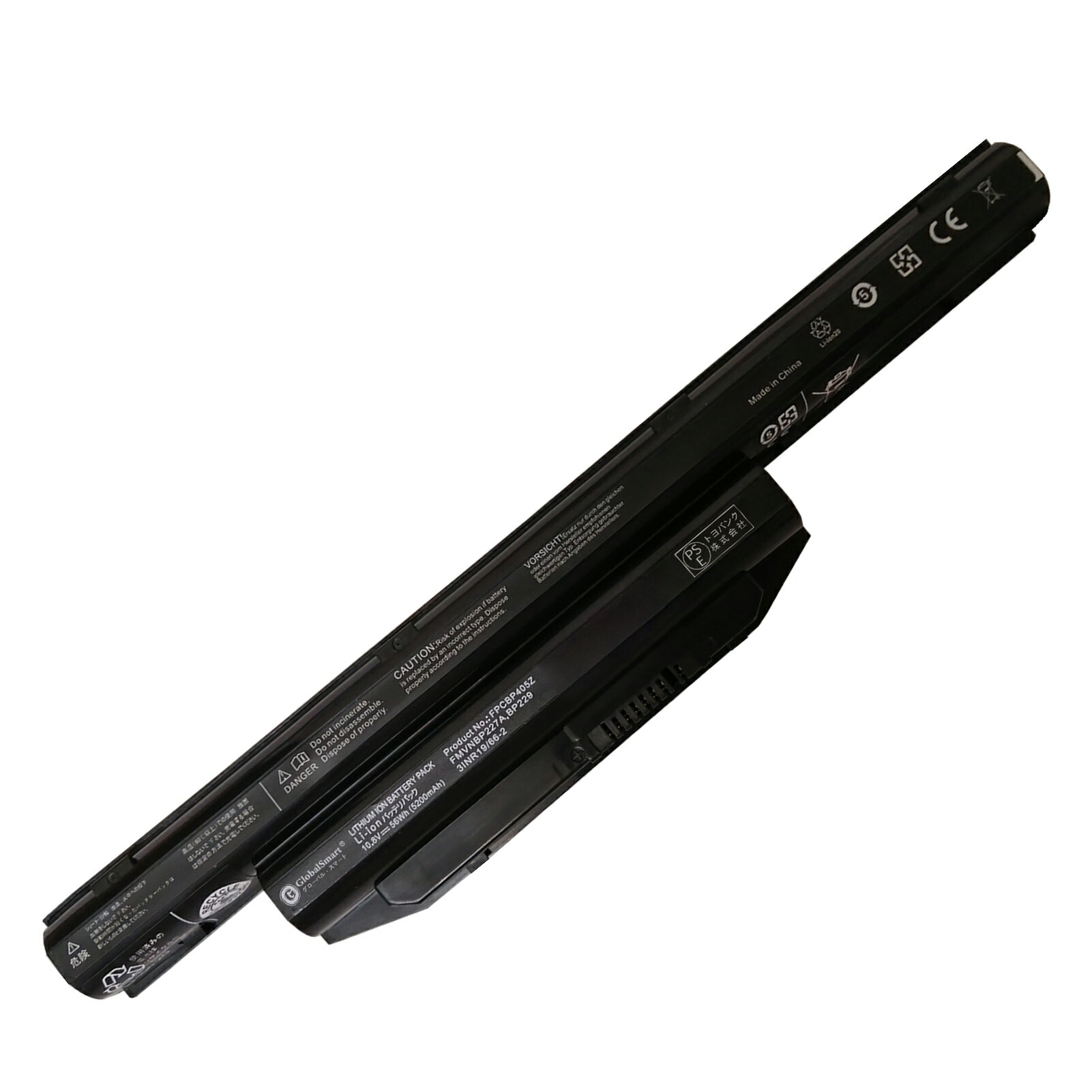 ●ブランド： Fujitsu ●電圧： 10.8V ●容量： 5200mAh ●サイズ： 268.7 x 50.9 x 19.6mm ●種類： Li-ion リチウムイオンバッテリー ●純正品型番(充電池コード)： FMVNBP227 , FMVNBP229 , FMVNBP231 , FMVNBP234 , FMVNBP235 , FMVNBP228 FMVNBP229A , FMVNBP227A , FMVNBP237 , FMVNBP238 , FMVNBP239 , FMVNBP239A FMVNBP240 , FPCBP416 , FPCBP405 , FPCBP426 , FPCBP404 CP634267-01 , CP658907-01,CP671396-01 ●対応機種： LIFEBOOK：Floral Kiss CH75/W , Floral Kiss CH75/R LIFEBOOK：AH42/T , AH45/U , E753/G , E743/G , E733/G , SH90/B3 ,SH75/B3 , WS1/B3 LIFEBOOK：SH90/B1 , SH75/B1 , WS1/B1 , WS1/W , SH90/W , A553/G , A553/GX , A553/H LIFEBOOK：A553/HX , A573/G , A574/H , A743/G , A744/H , S904/J , SH90/M , WAA/B3 LIFEBOOK：WA2/A3 , WA1/A3 , WA2/Z , WA1/Z , AH42/X , AH45/W , AH42/W , WA2/W LIFEBOOK：WA1/W , AH77/U , AH53/U , AH42/U , AH30/W , AH46/W , AH47/W , AH47/U LIFEBOOK：AH30/X , AH30/A3 , AH30/B1 , AH30/B3 , AH40/B1 , AH44/B3 , AH53/S , AH42/S LIFEBOOK：AH53/R , WA1/R , AH40/X , A544 , AH564 , E733 , E734 , E743 , E744 , E753 LIFEBOOK：E754 , S90 , SH904 , AH42/R , AH56/M , E544/J , E734/H , E744/H , E744/K E754/H ●商品モデル番号： E753/G ●PSEマークの種類： PSE ●届け出事業者名： トヨバンク株式会社 ※この商品は互換用バッテリーです。 注意点： ●同じ性能で金額の異なる商品がございますが、製造元部品が異なるためであり、性能には一切違いはありません。ご安心ください。 ●製造年月及び製品の世代更新でpse申告業者も変わっています。今届け出事業者は以下となります：トヨバンク株式会社、株式会社成洋、株式会社神州。もしくは、白/黒(PSE認証マークは別の箇所にシールで添付)の2色を区別している。品質的には問題ございませんので、ご安心ください。 ●多店舗で同時に販売するため、商品が一時的に欠品となる場合がございます。他の契約倉庫から出荷の手配を依頼することになり、発送日がまだ未確定で、ハッキリとご案内できませんので、弊社の出荷予定時間を参考にしてください。 ●当店でご購入された商品は、日本国内からお客様のもとへ直送されます。 ●一部商品は国内の提携先倉庫から配送されます。 ●個人輸入される商品は、全てご注文者自身の「個人使用・個人消費」が前提となりますので、ご注文された商品を第三者へ譲渡・転売することは法律で禁止されております。 ●国内配送の商品は国内でのお買い物と同じく消費税が発生いたします。 ●日付指定がなければ最短で出荷します。 ●本体機種の型番と純正バッテリーの型番は両方が一致していない場合、使用できない可能性があります。 ●ご購入前に、何かご不明点やご希望などございましたら、どうぞお気軽にお問合せ下さいませ。