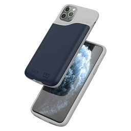 ケース型バッテリー iPhone 13 対応 薄型バッテリーケース 6000mAh シリコン ケース 耐衝撃 バッテリー内蔵ケース 充電ケース 急速充電 携帯充電器 旅行用 ブルー 保護ケース