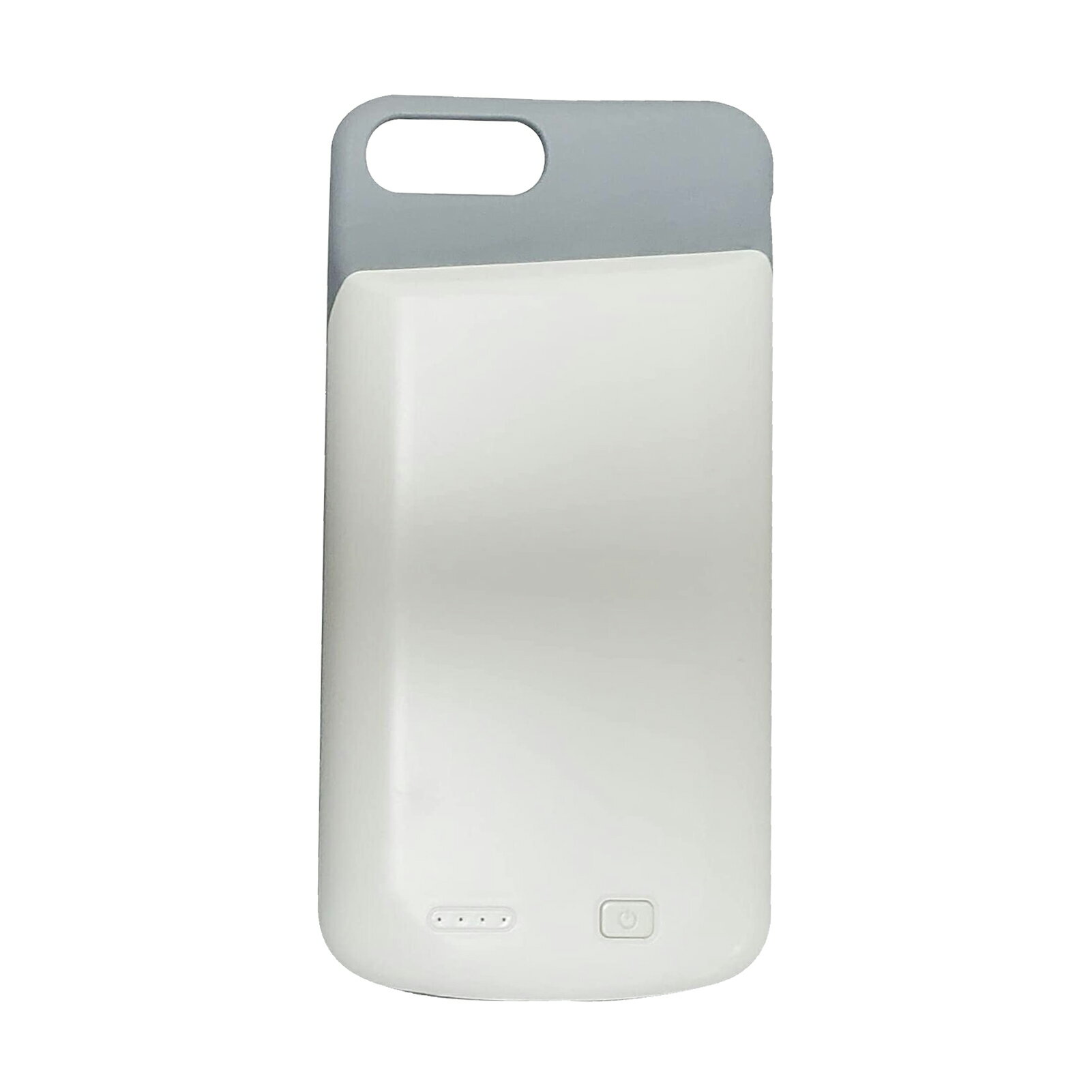 ケース型バッテリー iPhone 8 Plus 対応 薄型バッテリーケース 6000mAh シリコン ケース 耐衝撃 バッテリー内蔵ケース 充電ケース 急速充電 携帯充電器 旅行用 ホワイト 保護ケース