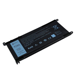 Globalsmart 新品 Dell Inspiron 17 (5775) 大容量互換 WKX バッテリパック【3680mAh 11.4V】対応用 1年保証 高性能 PSE認証 互換バッテリー