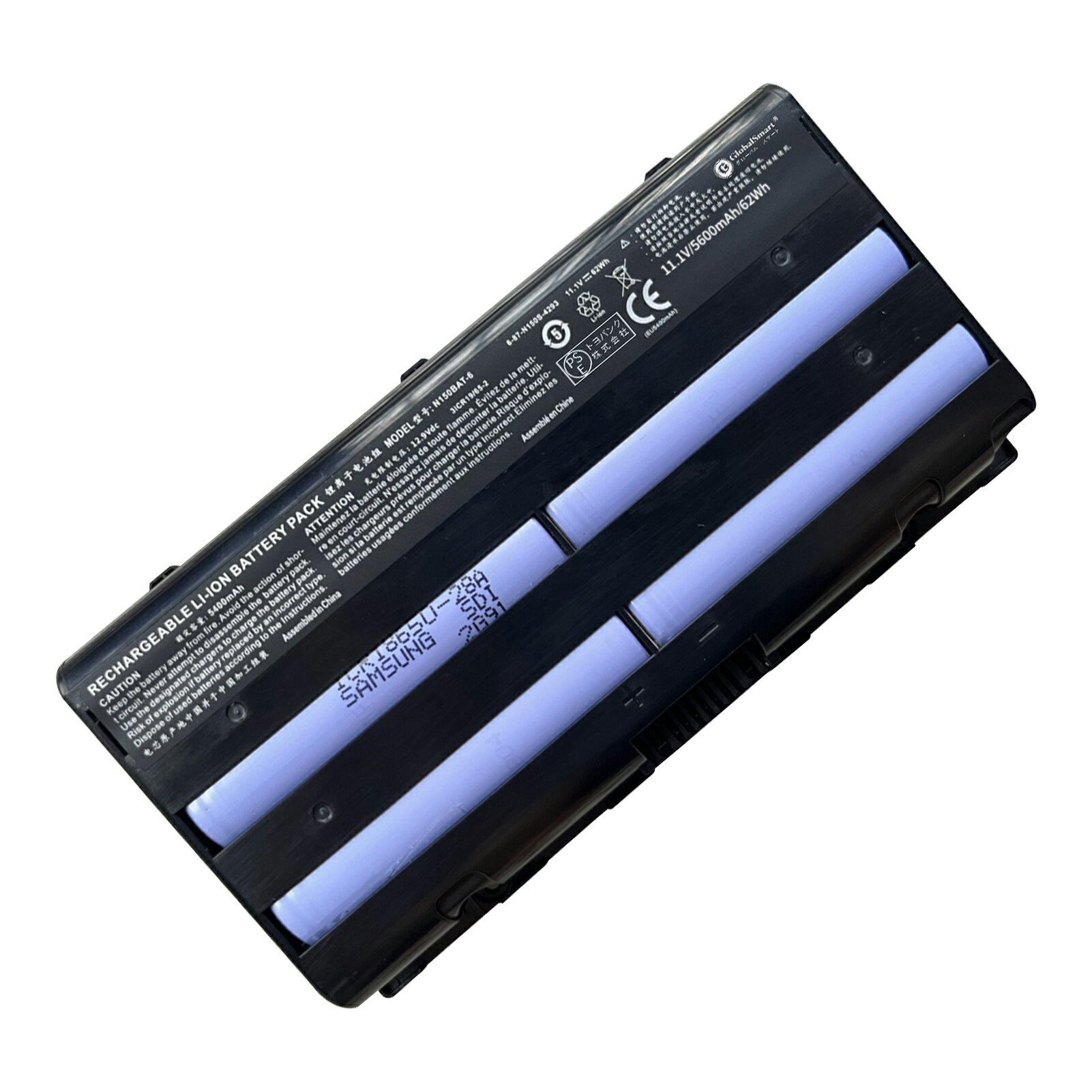 Globalsmart 新品 Fujitsu MarsZ6-i78172S1 大容量互換 WKMバッテリパック【5600mAh 11.1V】対応用 1年保証 高性能 PSE認証 互換バッテリー