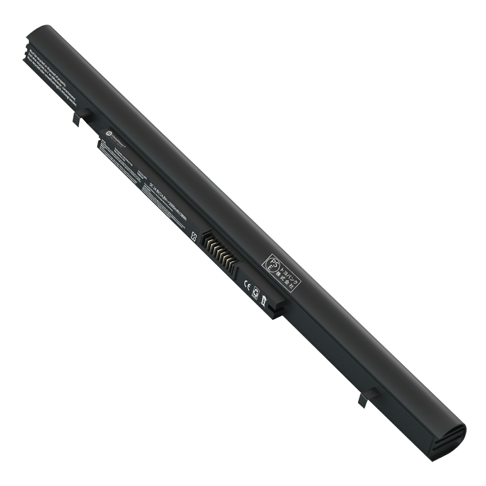 Globalsmart 新品 東芝 Pro R50-B-10D/Satellite 互換バッテリー【2600mAh 14.8V】対応用 1年保証 高性能 PSE認証 互換バッテリパック XDR