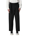 《ATTACHMENT》 アタッチメントWOOL GYABARDINE TWO PLEATS TAPERED FIT TROUSERS（AP12-208）BLACK色SALE 定価33,000円→18,150円【後払決済不可】