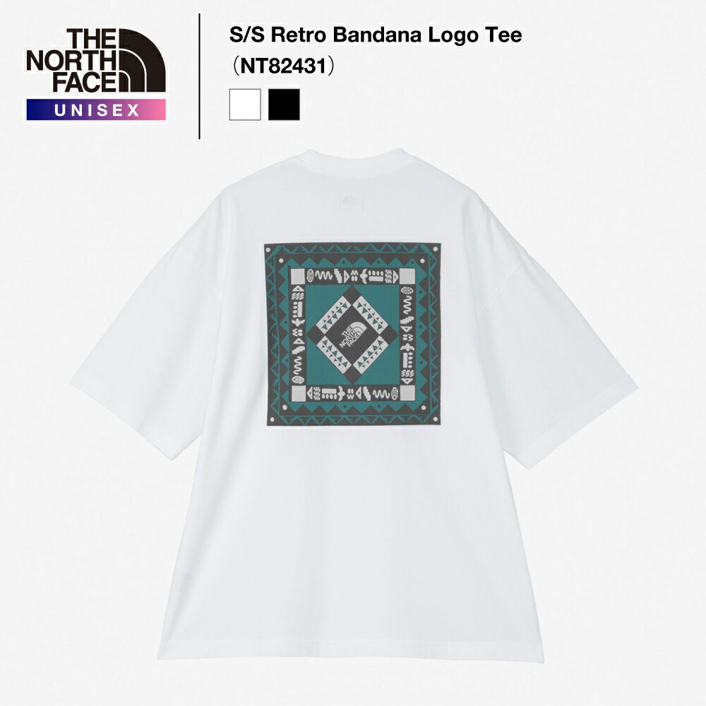 Rakuten - 《THE NORTH FACE》ザ・ノース・フェイスユニセックス｜ショートスリーブレトロバンダナティーS/S Retro Bandana Logo Tee（NT82431）【後払決済不可】
