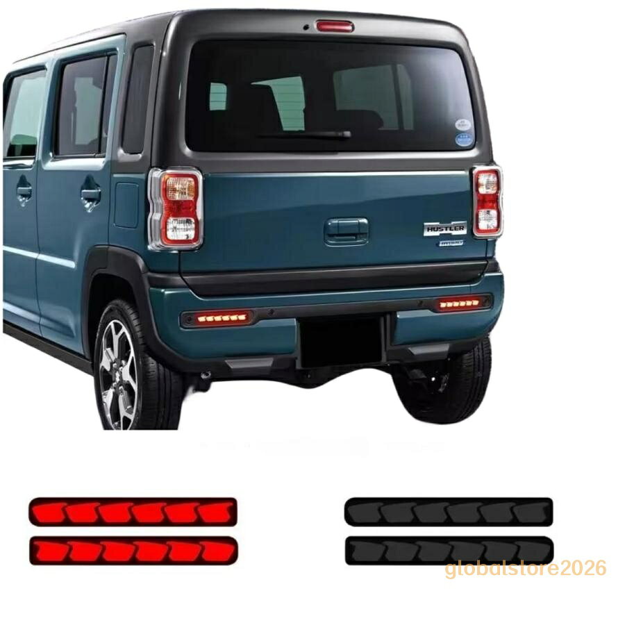 ハスラーMR52S MR92SLEDリフレクターランプ レッドレンズ シーケンシャルウインカ...