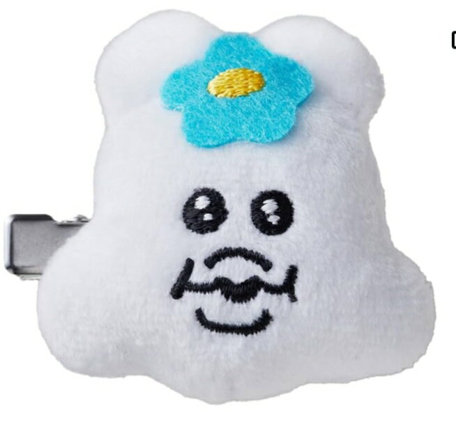 マスコットヘアクリップ んぽちゃむ カルチュア・エンタテイメント　白色　かわいい クリエイター 可哀想に！さんのサムネイル