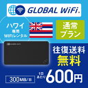 ハワイ wifi レンタル 通常プラン 1日 容量 300MB 4G LTE 海外 WiFi ルーター pocket wifi wi-fi ポケットwifi ワイファイ globalwifi ..