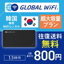 韓国 wifi レンタル 超大容量プラン 1日 容量 1.1GB 4G LTE 海外 WiFi ルーター pocket wifi wi-fi ポケットwifi ワイファイ globalwif..