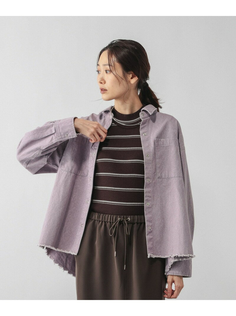 【SALE／30%OFF】GOODデニムカラーシャツ/624975 GLOBAL WORK グローバルワーク トップス シャツ・ブラウス ピンク ベージュ パープル【RBA_E】[Rakuten Fashion] globalwork-10022532 GLOBAL WORK/グローバルワーク サンプル画像3