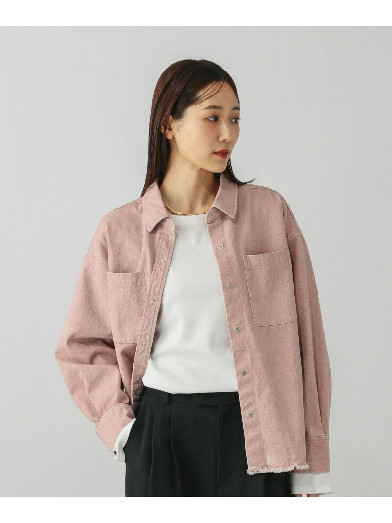 【SALE／30%OFF】GOODデニムカラーシャツ/624975 GLOBAL WORK グローバルワーク トップス シャツ・ブラウス ピンク ベージュ パープル【RBA_E】[Rakuten Fashion] globalwork-10022532 GLOBAL WORK/グローバルワーク サンプル画像2